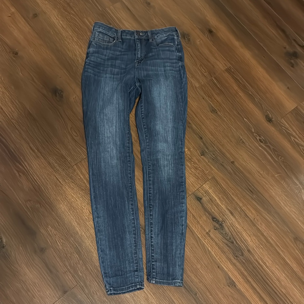 High rise skinny jeans